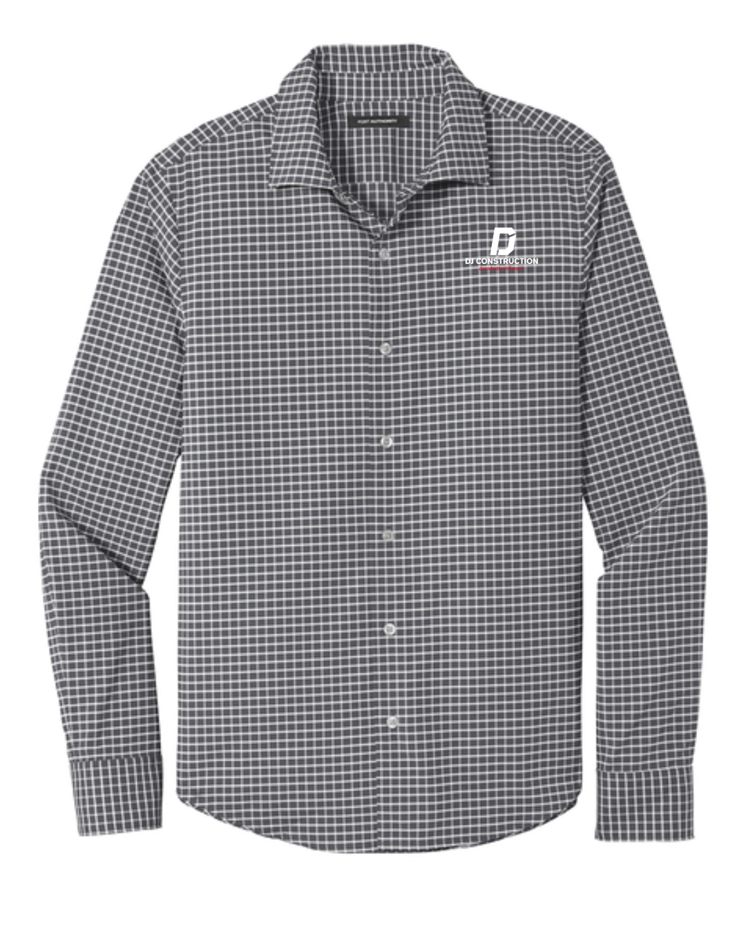 BB18008 - Shadow Grey Brooks Brothers® Wrinkle-Free Stretch Patterned Shirt