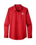 LW808 - Rich Red Women's Long Sleeve SuperPro React