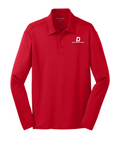 K540LS - Red Silk Touch Performance Long Sleeve Polo
