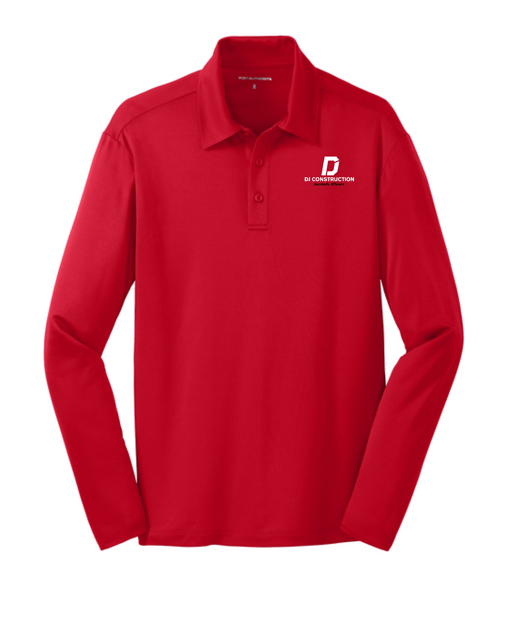 K540LS - Red Silk Touch Performance Long Sleeve Polo