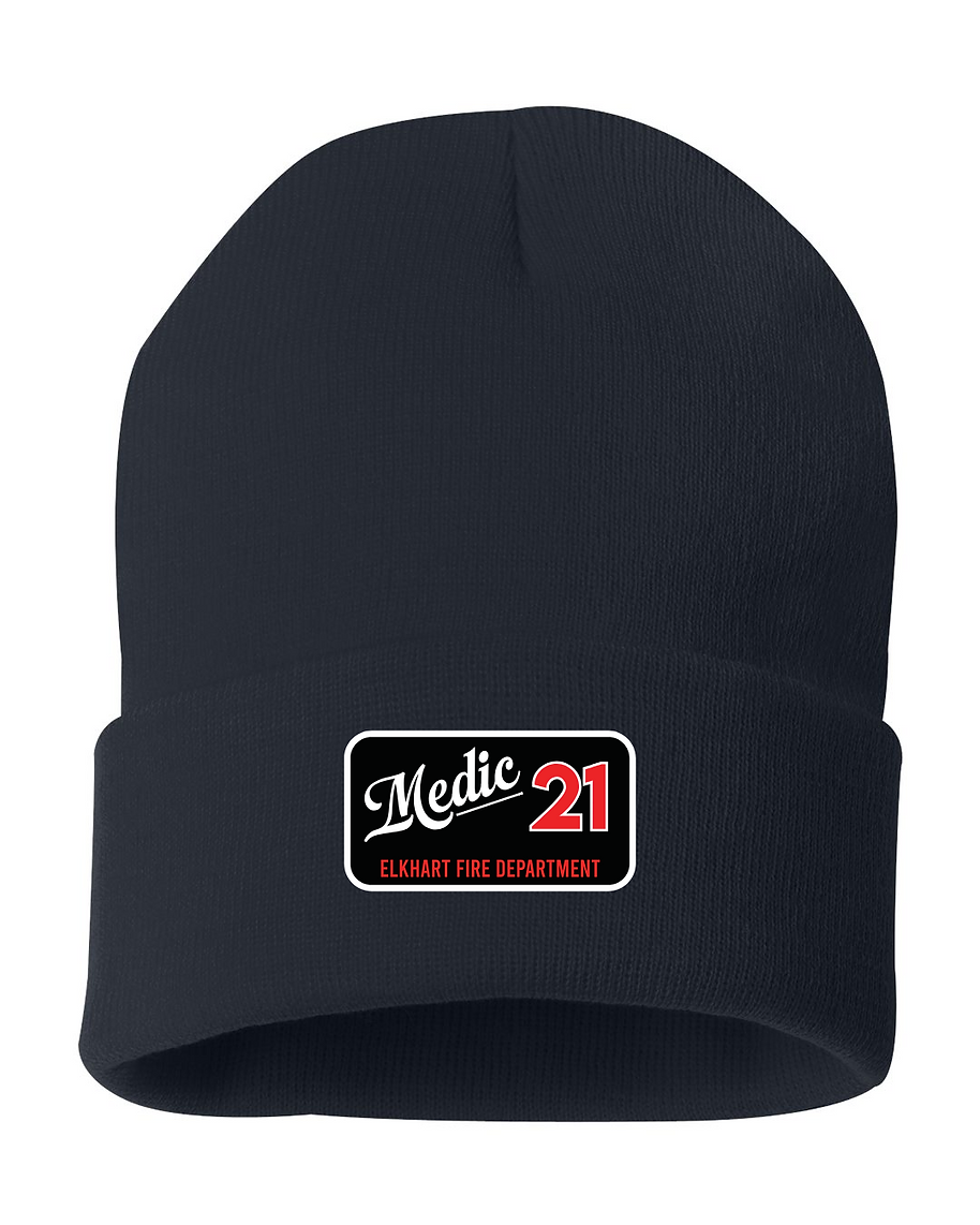 SP12 - Navy Cuffed Beanie