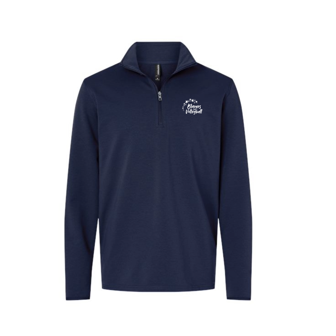 EXP20PQ - Adult Navy Quarter Zip Blue Blazers
